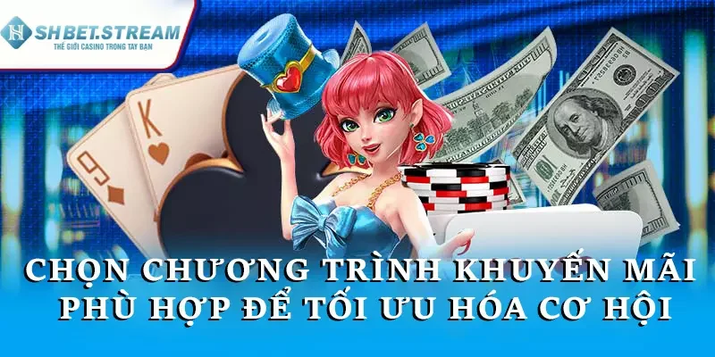 Chọn chương trình khuyến mãi phù hợp để tối ưu hóa cơ hội